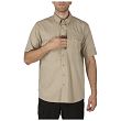 Men's Shirt, Manufacturer : 5.11, Model : Stryke Short Sleeve Shirt, Color : Khaki - 3