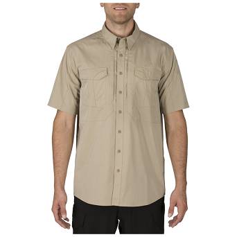 Men's Shirt, Manufacturer : 5.11, Model : Stryke Short Sleeve Shirt, Color : Khaki