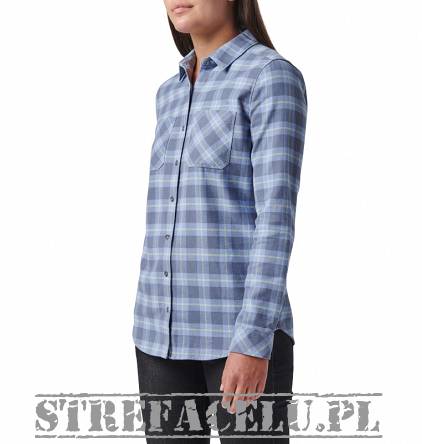 Women's Shirt, Manufacturer : 5.11, Model : Ruth Flannel Long Sleeve Shirt, Color : Lvnd Cov Pld