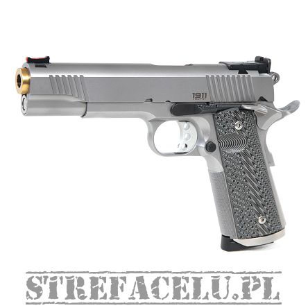 Pistol by Bul, Model : 1911 Classic Trophy, Discipline : IPSC, Color : Silver/Gold, Caliber : 9mm