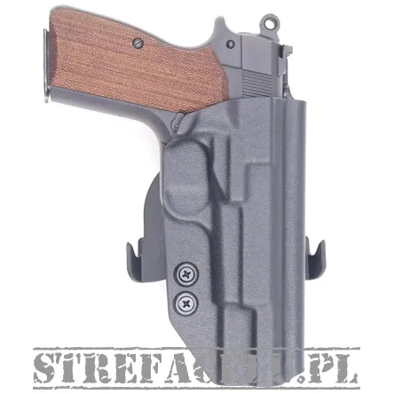Outside holster right for Springfield SA-35 FS pistol, RH OWB kydex, color: black