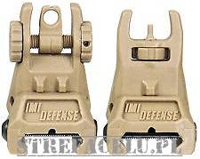 TRS - Tactical Rear Polymer Flip Up Sight - Tan - IMI Defense - Z7010