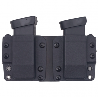 9mm/40SW Double Stack Magazine Pouch, Manufacturer : Concealment Express (Rounded Gear) USA, Type : External (OWB), Color : Black