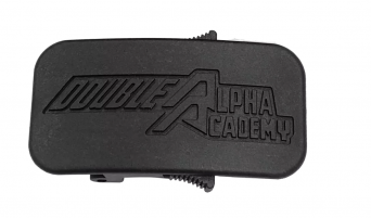 Buckle + Mounting Pins For Modular Belt, Manufacturer : Double Alpha Academy, Color : Black