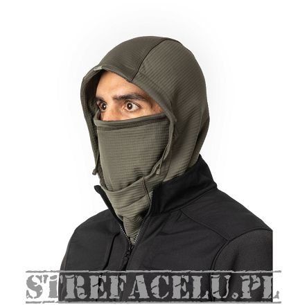 Balaclava, Manufacturer : 5.11, Model : Stratos Hood, Color : Ranger Green