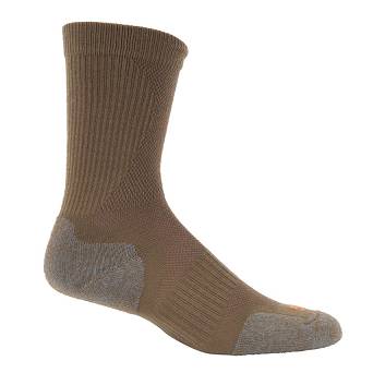 Men's Socks by 5.11, Model : SLIP STREAM Crew SOCK, Color: Dark Coyote