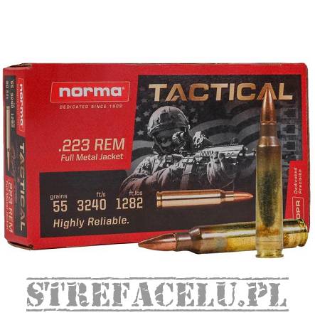Amunicja FMJ Norma Tactical 55gr. // 223REM