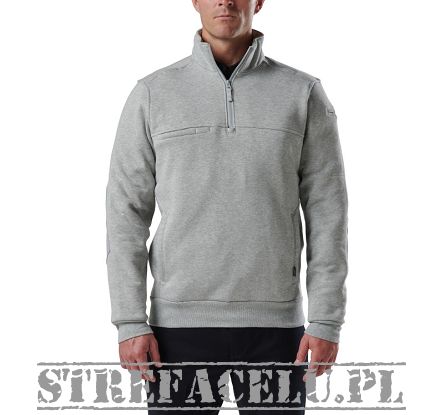 Shirt, Manufacturer : 5.11, Model : Job Shirt 1/4 ZIP 2.0, Color : Heather Grey