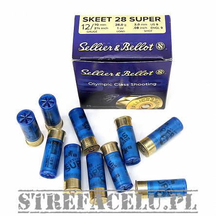 Amunicja śrutowa Skeet 28g Super S&B śrut 9-2.00mm // 12/70