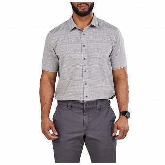 Men's Shirt, Manufacturer : 5.11, Model : Ellis Short Sleeve Shirt, Color : Steam