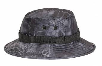 Hat, Manufacturer : 5.11, Model : Boonie Hat, Color : Kryptek Black