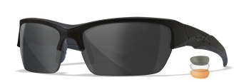 Eye Protectors, Manufacturer : WileyX, Model : Valor CHVAL06, Visors : 3, Frame : Matte Black