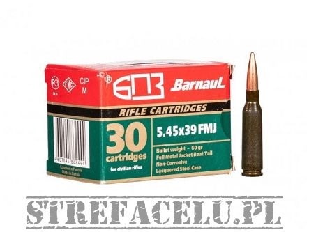 Cartridges, Manufacturer : Barnaul, Caliber : Caliber : 5,45x39