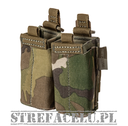 Pouch For 2 Pistol Magazines, Manufacturer : 5.11, Model : Flex Double Pistol Mag Pouch 2.0, Color : Multicam