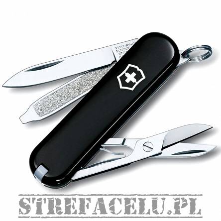 Victorinox Classic SD, Small Pocket Knife With Scissors And Screwdriver - black
