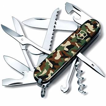 Victorinox Huntsman, Medium Pocket Knife For Hunting - camouflage