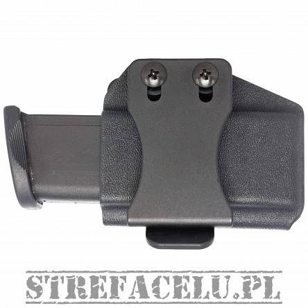 Magazine Pouch, Manufacaturer : Concealment Express, Type : Horizontal Double Stack 9mm/40SW, IWB/OWB Material : Kydex, Color : Black