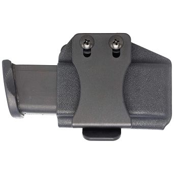 Magazine Pouch, Manufacaturer : Concealment Express, Type : Horizontal Double Stack 9mm/40SW, IWB/OWB Material : Kydex, Color : Black