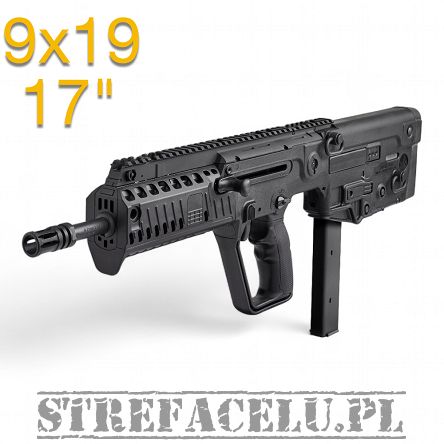 IWI Rifle, Model : Tavor X95, Design : Bullpup, Barrel Length : 17 inches, Color : Black, Caliber : 9 mm Parabellum