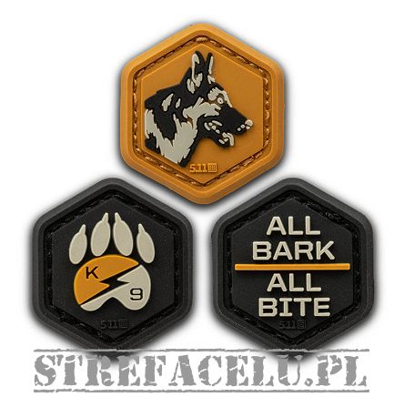 Patch, Manufacturer : 5.11, Model : K9 Hex Patch, Color : Old Gold