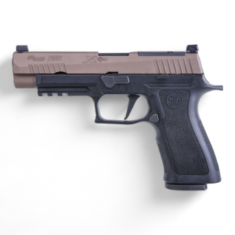 Manufacturer : Sig Sauer , Model : P320 X-VTAC , Color : FDE/Black , Caliber : 9x19mm