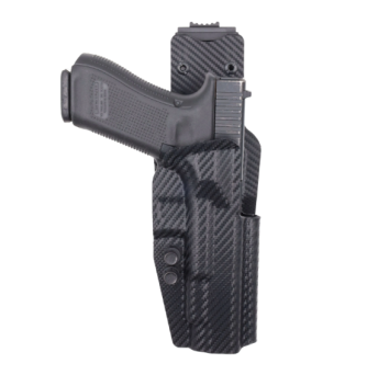 OWB Competition Holster With Belt Mount, Compatibility : Glock 34, Manufacturer : Concealment Express, Material : Kydex, For Persons : Right Handed, Finish : Carbon