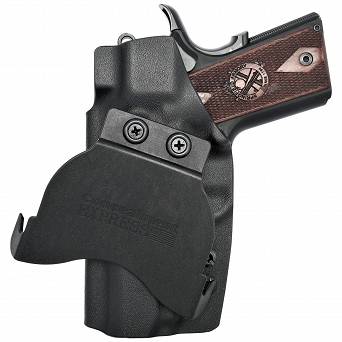 OWB Holster, Compatibility : 1911 Officer 3.5" without rail, Manufacturer : Concealment Express, Material : Kydex, Color : Black