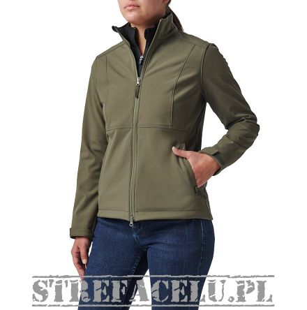 Kurtka damska  5.11 LEONE SOFTSHELL JACKET kolor: RANGER GREEN - (Wybór rozmiarów)