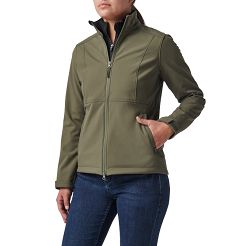 Kurtka damska  5.11 LEONE SOFTSHELL JACKET kolor: RANGER GREEN - (Wybór rozmiarów)