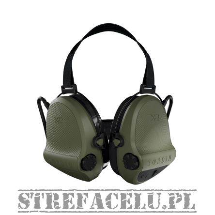 Active neckband headphones Sordin Supreme X2 - GEL - Green - 301006-20G