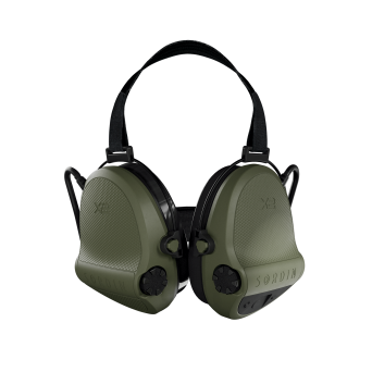 Active neckband headphones Sordin Supreme X2 - GEL - Green - 301006-20G