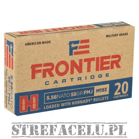 Amunicja Hornady FMJ Frontier FR200 55gr/3,56g  // 5,56Nato (opak. 20 szt.)