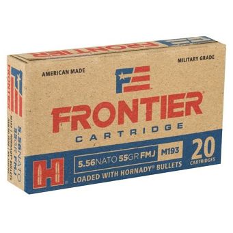 Amunicja Hornady FMJ Frontier FR200 55gr/3,56g  // 5,56Nato (opak. 20 szt.)