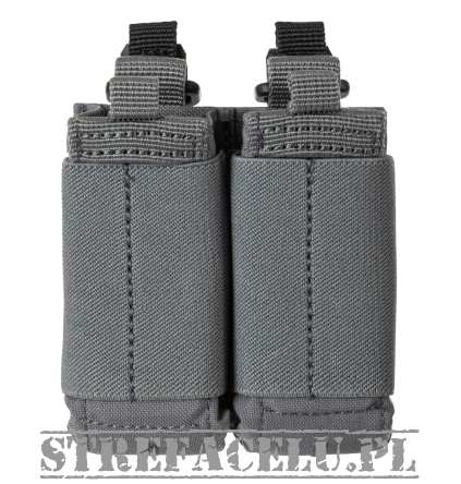 Pouch For 2 Pistol Magazines, Manufacturer : 5.11, Model : Flex Double Pistol Mag Pouch 2.0, Color : Storm