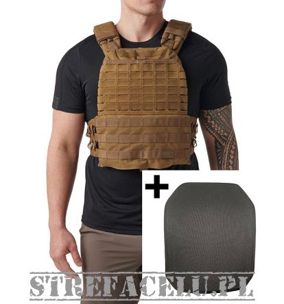 5.11 TACTEC PLATE CARRIER + 2x Level IV Protection Group Denmark Ballistic Plates