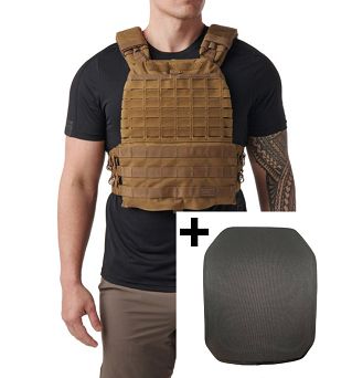 5.11 TACTEC PLATE CARRIER + 2x Level IV Protection Group Denmark Ballistic Plates