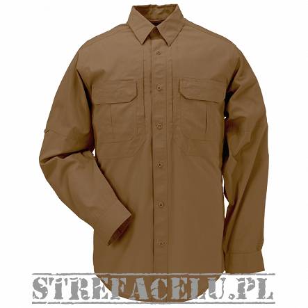 Men's Shirt, Manufacturer : 5.11, Model : Taclite Pro Long Sleeve Shirt, Color : Battle Brown