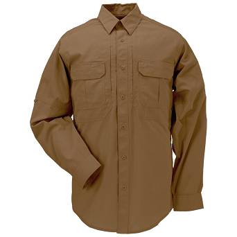 Men's Shirt, Manufacturer : 5.11, Model : Taclite Pro Long Sleeve Shirt, Color : Battle Brown