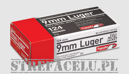 9x19 Rounds, Type : Full Metal Jacket, Bullet Weight : 8 Gram / 124 Grains, Manufacturer : Aguila (Mexico)