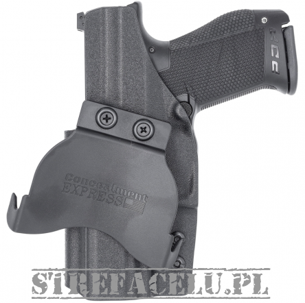 OWB Holster, Compatibility : Walther PDP FS Optics Cut, Manufacturer : Concealment Express, Material : Kydex, For Persons : Right Handed, Color : Black