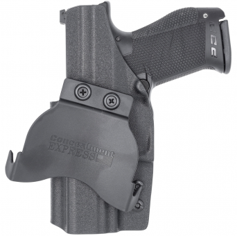 OWB Holster, Compatibility : Walther PDP FS Optics Cut, Manufacturer : Concealment Express, Material : Kydex, For Persons : Right Handed, Color : Black