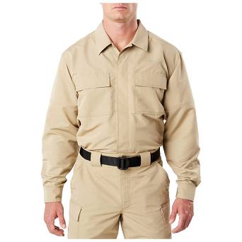 Men's Shirt, Manufacturer : 5.11, Model : Fast-Tac Tdu Long Sleeve Shirt, Color : Khaki