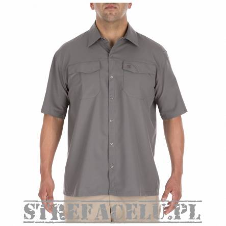 Men's Shirt, Manufacturer : 5.11, Model : Freedom Flex Short Sleeve Shirt, Color : Storm