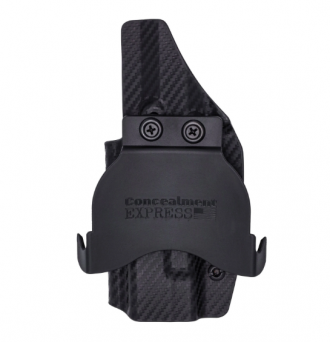 OWB Holster, Compatibility : CZ P-10C OR, Manufacturer : Concealment Express, Material : Kydex, For Persons : Right Handed, Finish : Carbon