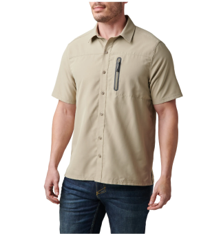 Koszula męska z krótkim rękawem 5.11 MARKSMAN UTILITY S/S SHRT, kolor: KHAKI