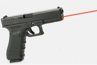 Laser pointer in guide rod , for the Glock 17,22,31,37 Gen1-3 - Red - Lasermax LMS-G4-17