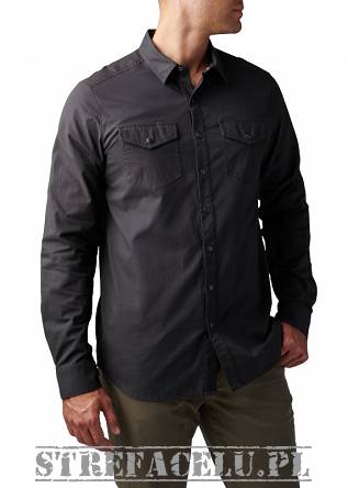 Men's Shirt, Manufacturer : 5.11, Model : Gunner Solid Long Sleeve Shirt, Color : Volcanic