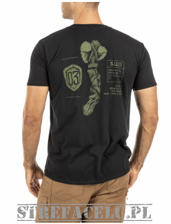 Men's T-shirt, Manufacturer : 5.11, Model : Chip Axe SS Tee, Color : Black