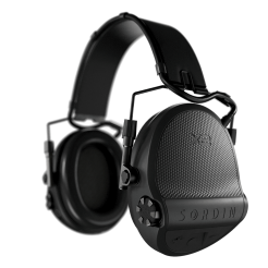 Słuchawki aktywne Sordin Supreme X2 - Leather HB MF - Czarne - 301004-10P