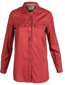 Women's Shirt, Manufacturer : 5.11, Model : Nikita Long Sleeve Shirt, Color : Cabernet